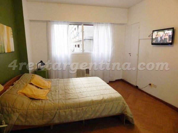 Libertador and Montevideo V: Furnished apartment in Recoleta