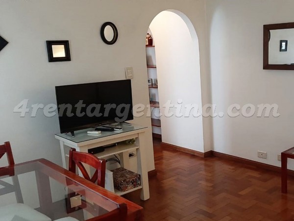 Juncal and Anchorena: Furnished apartment in Recoleta