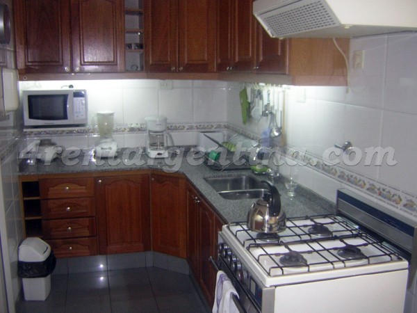Azcuenaga and Juncal III, apartment fully equipped