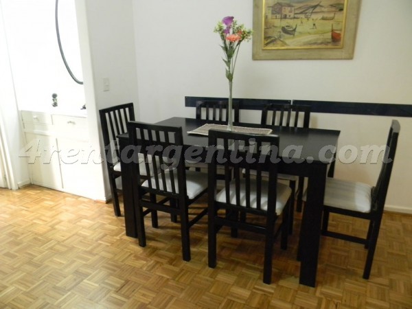 Departamento Amoblado en Pea y Azcuenaga II, Recoleta