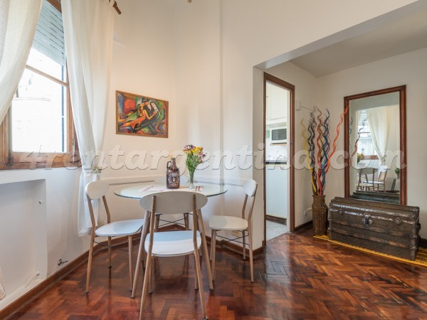 Juncal and Azcuenaga, apartment fully equipped