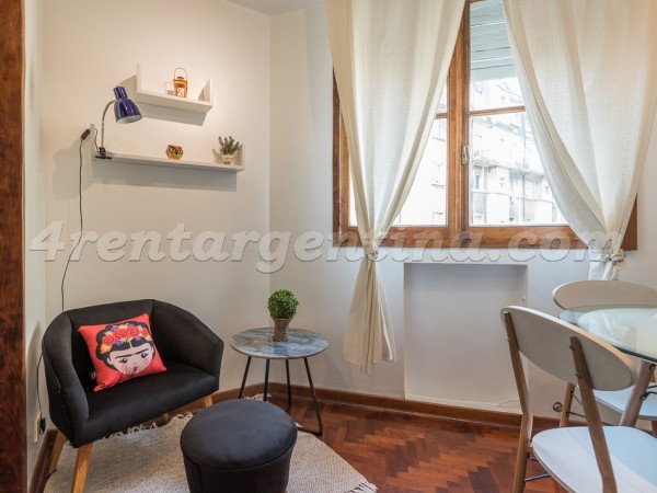 Juncal and Azcuenaga, apartment fully equipped