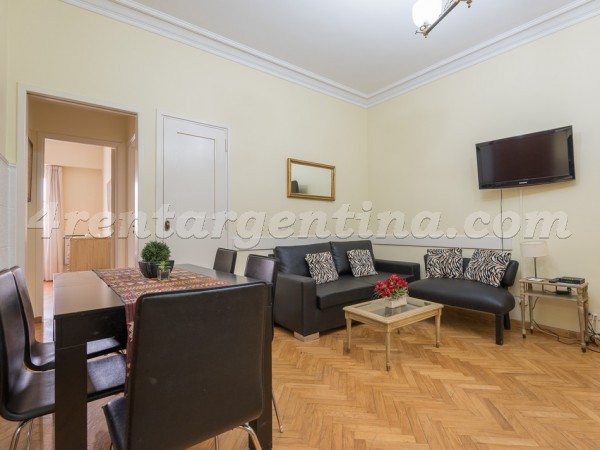 Las Heras and Uriburu III: Furnished apartment in Recoleta