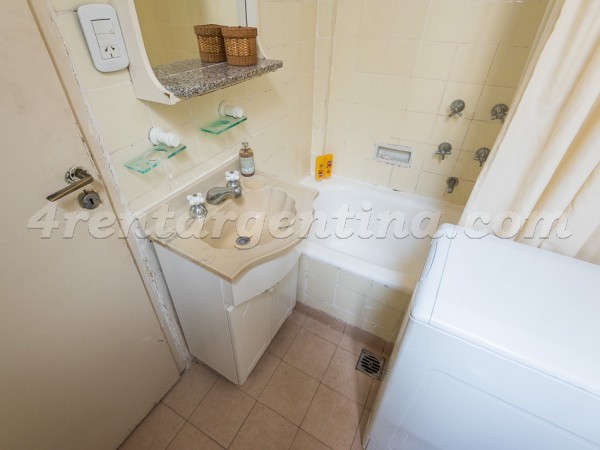 Azcuenaga et Juncal, apartment fully equipped