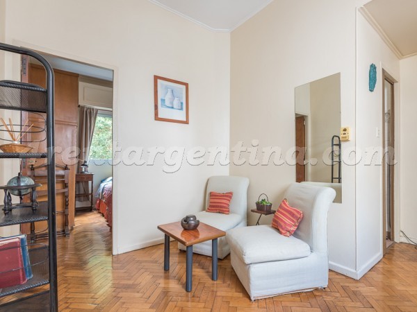 Azcuenaga and Juncal, apartment fully equipped