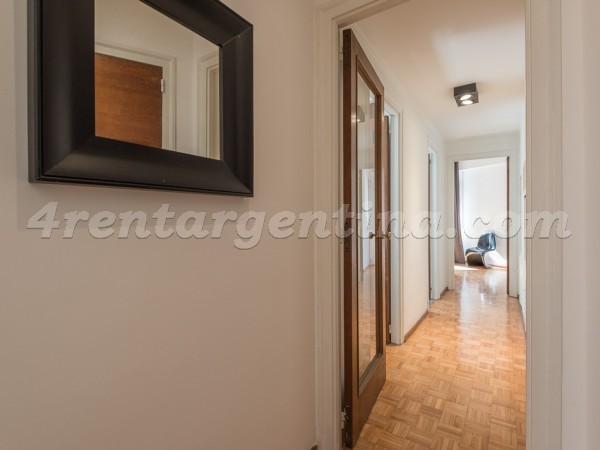 Las Heras and Billinghurst V: Apartment for rent in Recoleta