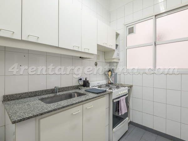 Las Heras and Billinghurst VI: Furnished apartment in Recoleta