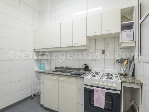 Apartamento Amoblado en Las Heras y Billinghurst VI, Recoleta