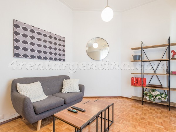 Las Heras and Billinghurst VI: Furnished apartment in Recoleta