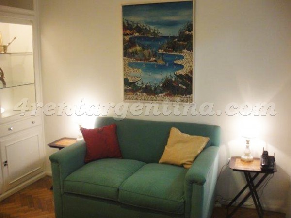 Rodriguez Pe�a et Santa Fe II: Furnished apartment in Recoleta
