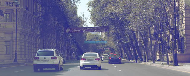 Driving a car in Buenos Aires